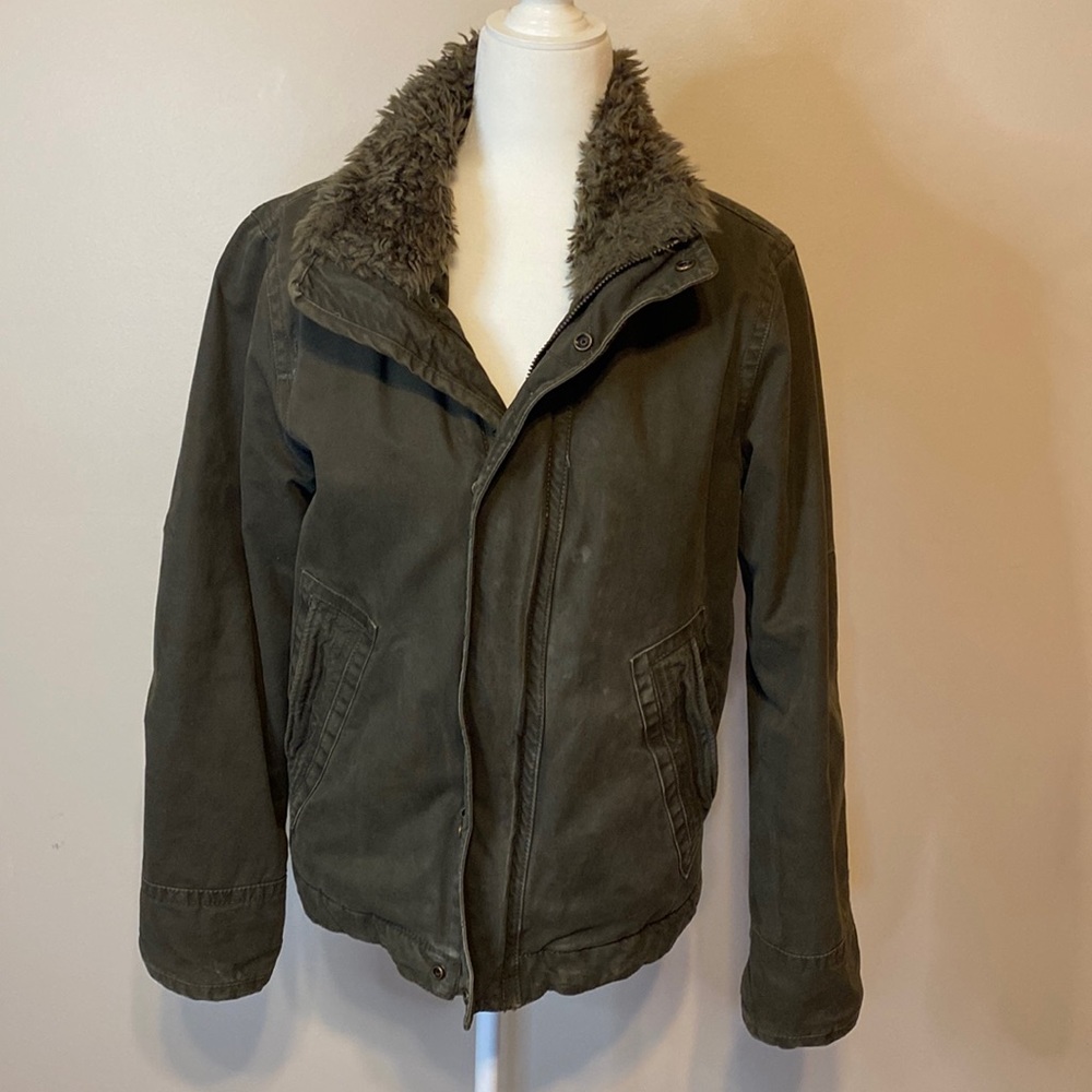 Men’s American Eagle Heavy Winter Coat Fur Lined/XS